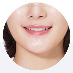 턱선·이중턱 부위 원형 모델 사진